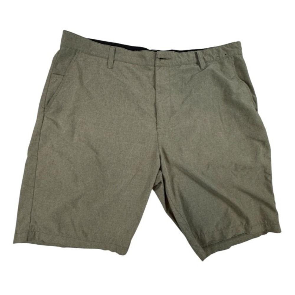 RVCA Mens Hybrid Shorts Size 38 Olive Green Heather Skater Y2K Casual